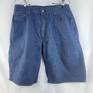 Levi's 569 Denim Shorts‎ Mens W34 Blue Loose Fit Comfort Casual